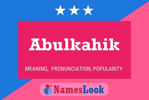 ملصق اسم Abulkahik