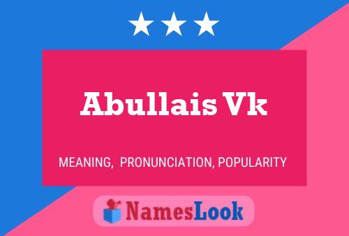 ملصق اسم Abullais Vk