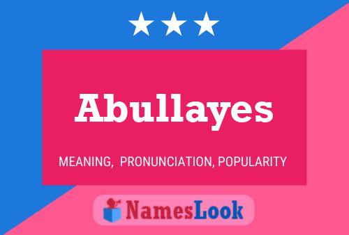 ملصق اسم Abullayes