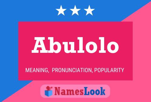 ملصق اسم Abulolo