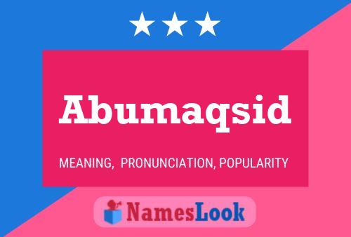 ملصق اسم Abumaqsid