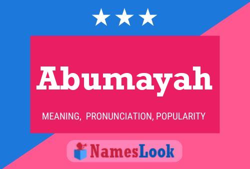 ملصق اسم Abumayah