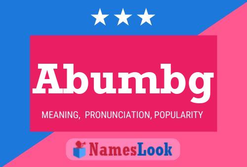 ملصق اسم Abumbg