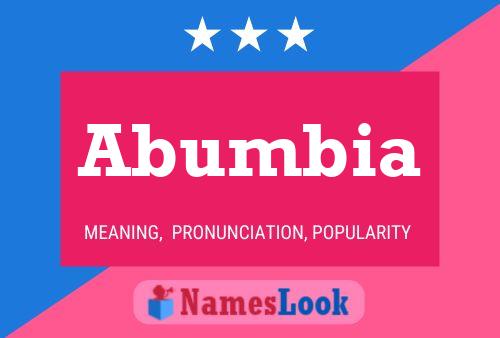 ملصق اسم Abumbia