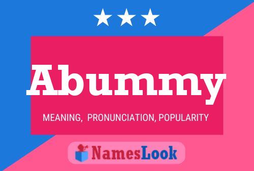 ملصق اسم Abummy