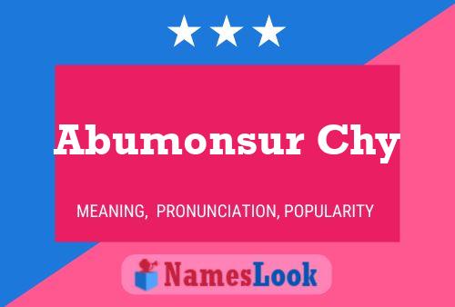 ملصق اسم Abumonsur Chy