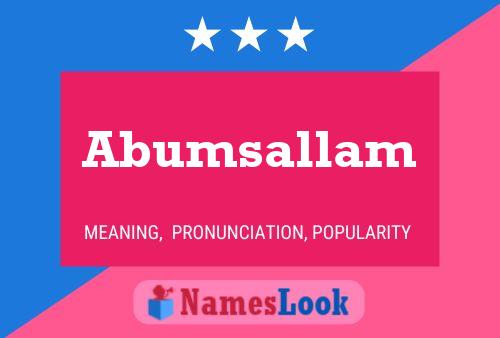 ملصق اسم Abumsallam