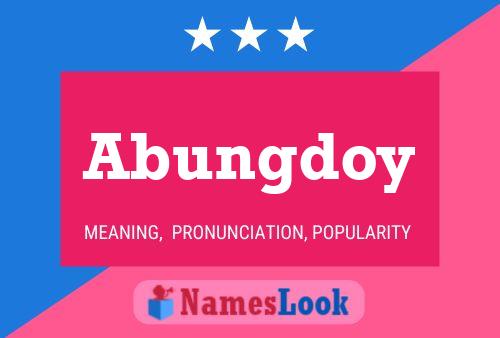 ملصق اسم Abungdoy