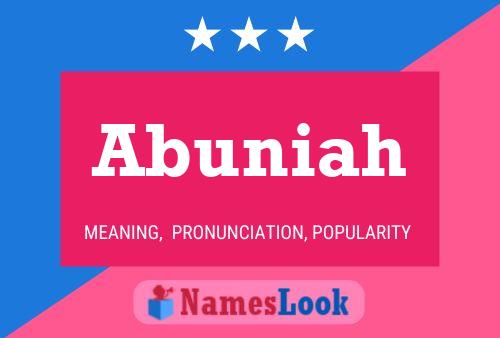 ملصق اسم Abuniah