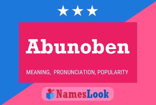 ملصق اسم Abunoben