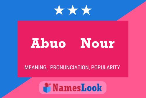 ملصق اسم Abuo    Nour