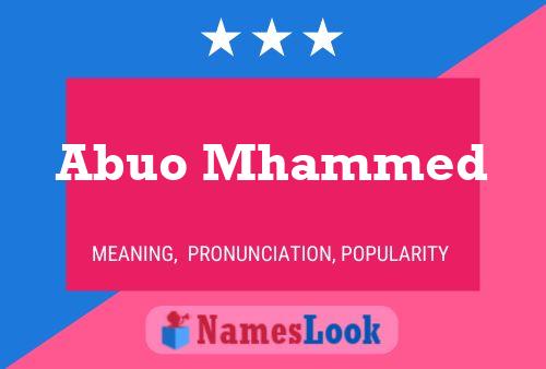 ملصق اسم Abuo Mhammed