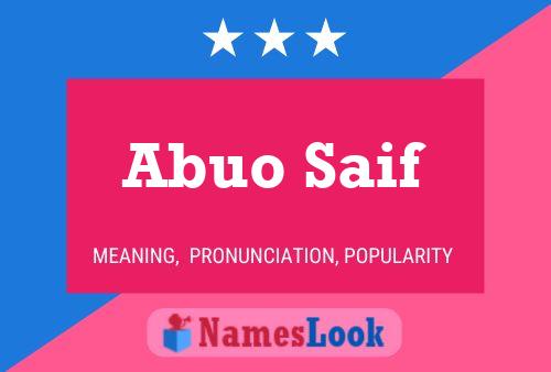 ملصق اسم Abuo Saif