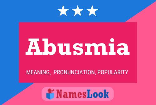 ملصق اسم Abusmia