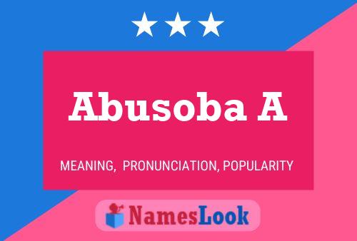 ملصق اسم Abusoba A