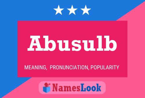 ملصق اسم Abusulb