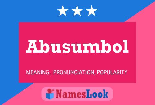 ملصق اسم Abusumbol