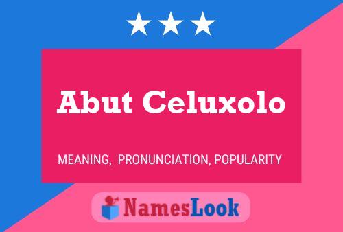 ملصق اسم Abut Celuxolo