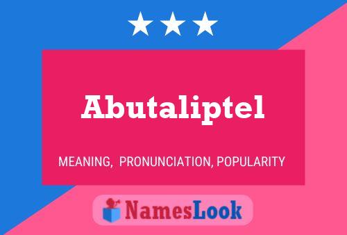 ملصق اسم Abutaliptel