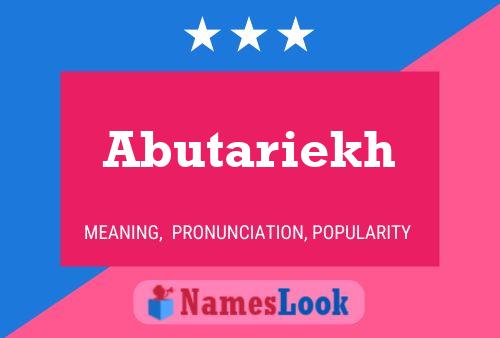 ملصق اسم Abutariekh