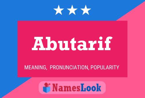 ملصق اسم Abutarif