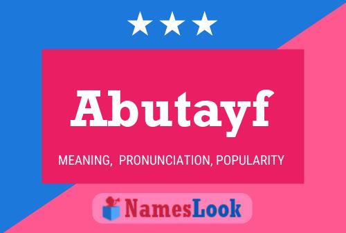 ملصق اسم Abutayf