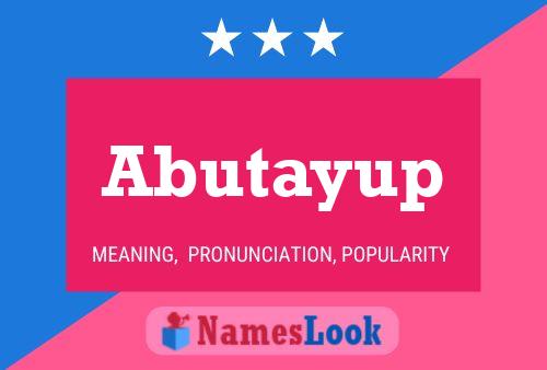 ملصق اسم Abutayup