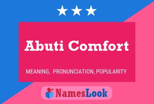 ملصق اسم Abuti Comfort