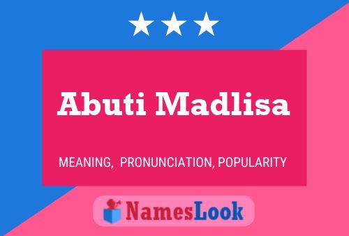 ملصق اسم Abuti Madlisa