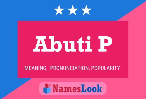 ملصق اسم Abuti P