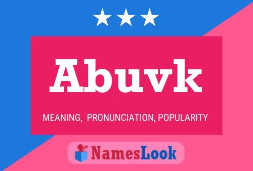 ملصق اسم Abuvk