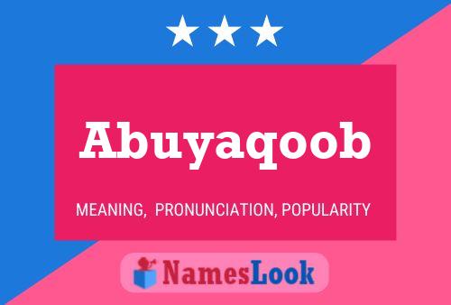 ملصق اسم Abuyaqoob