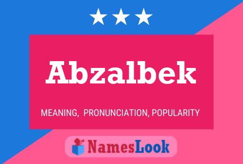 ملصق اسم Abzalbek