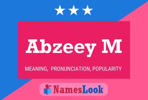 ملصق اسم Abzeey M