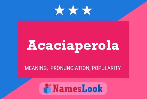 ملصق اسم Acaciaperola