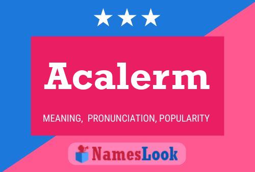 ملصق اسم Acalerm