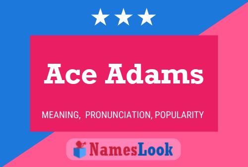 ملصق اسم Ace Adams