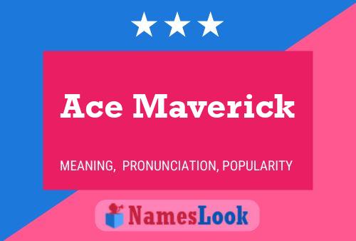 ملصق اسم Ace Maverick