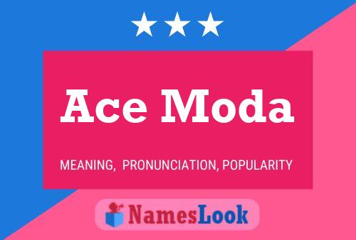 ملصق اسم Ace Moda