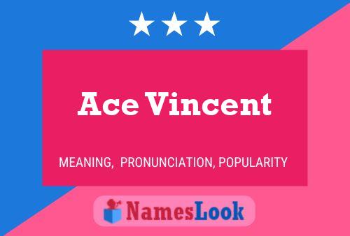 ملصق اسم Ace Vincent