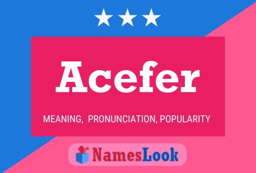 ملصق اسم Acefer