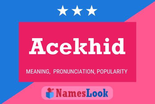 ملصق اسم Acekhid