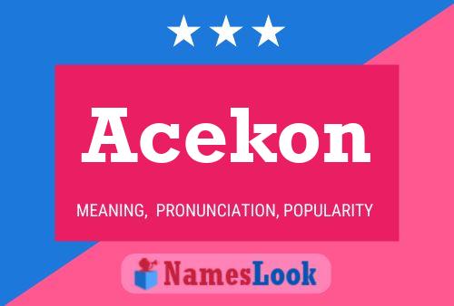 ملصق اسم Acekon