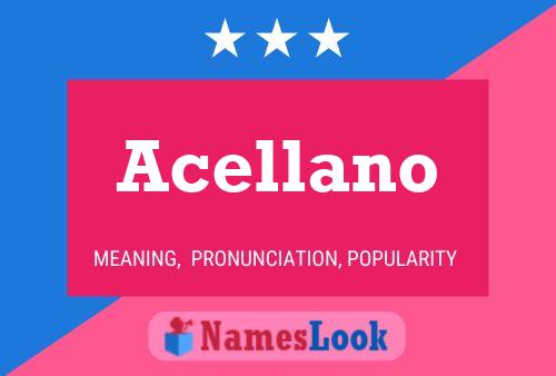 ملصق اسم Acellano