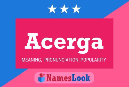 ملصق اسم Acerga