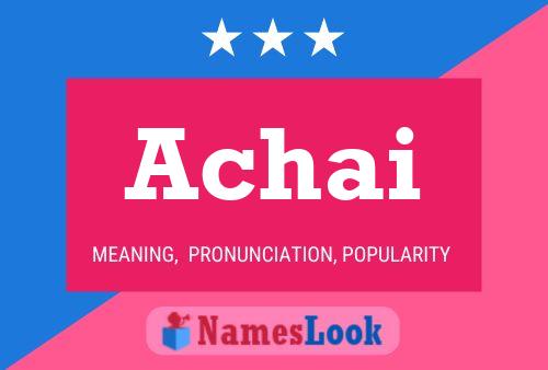 ملصق اسم Achai