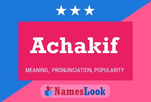 ملصق اسم Achakif