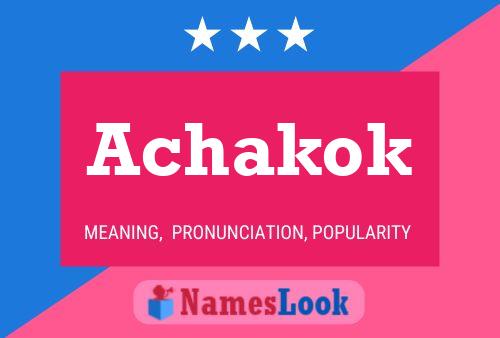 ملصق اسم Achakok