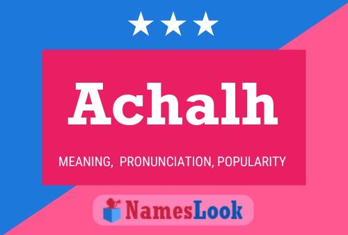 ملصق اسم Achalh