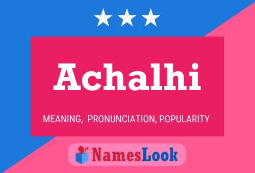 ملصق اسم Achalhi